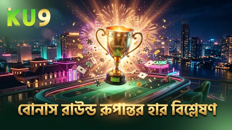 বোনাস রাউন্ডে গোল্ডেন ফ্রেমের রূপান্তর হার বিশ্লেষণ।