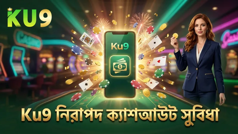 Ku9 প্ল্যাটফর্মে নিরাপদ ও দ্রুত ক্যাশআউট সুবিধা।